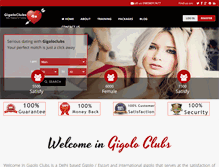 Tablet Screenshot of gigoloclubs.com